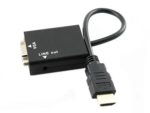 Відеоадаптер HDMI - VGA конвертер відео + аудіо 1080P | Зображення 1