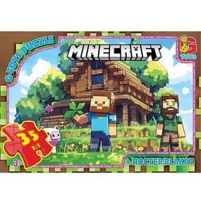 Детский пазл "Minecraft" MC798 плакат 35 элементов