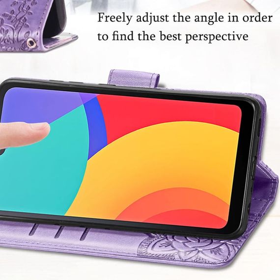 Чохол для телефона Motorola Moto G71 5G, шкіряний гаманець зі штучної шкіри з тисненням метелика, відкидний до | Зображення 2