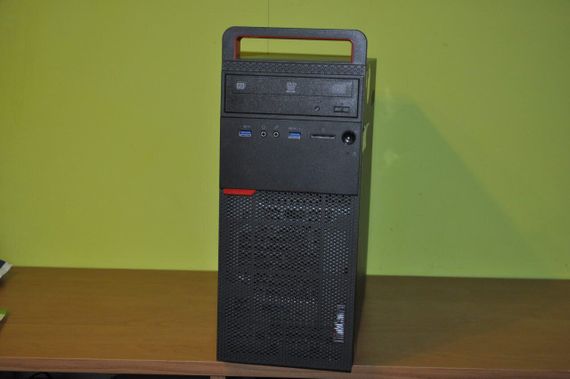 Комп'ютер Lenovo ThinkCentre M700 Tower / Intel Core i5-6400 (4 ядра по 3,7 - 3,3 ГГц) / 8 ГБ DDR4 / 120 ГБ SSD + 500 ГБ HDD / Intel HD Graphics 530 / DVD-ROM / Windows 11 Pro б/в | Зображення 1