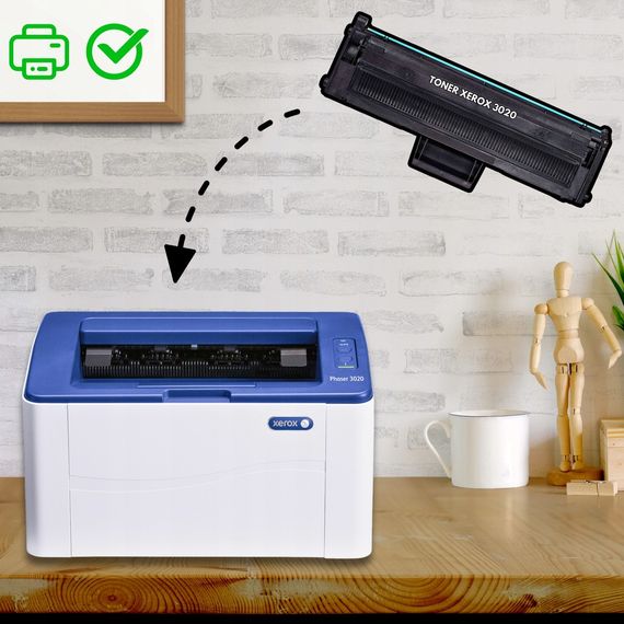 Картридж Xerox Phaser 3020 (3020bi) (1.500 стр.) аналог от V-Group | Зображення 1