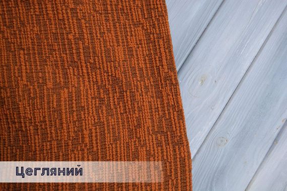 Жаккардовый чехол на угловой диван Rain без юбки  Кирпичный | Зображення 1