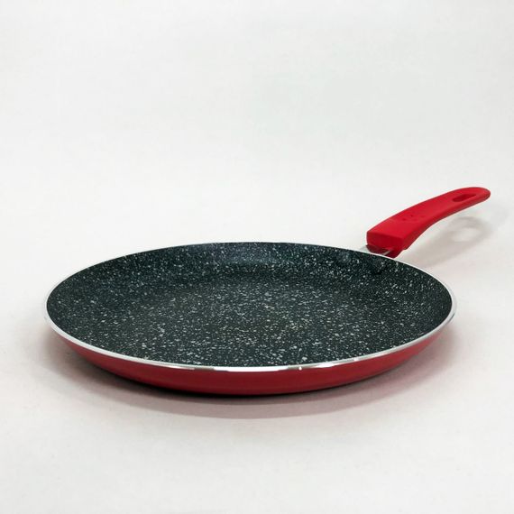 Сковорідка для млинців Con Brio СВ-2324 Eco Granite, сковорода з товстим дном. Колір: червоний | Зображення 5