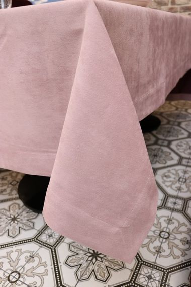 Скатертина двостороння Kayra Blackout 160×285 см Бордова | Зображення 6