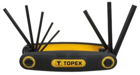 Ключи шестигранные TOPEX Torx T9-T40, набор 8 шт. (35D959)