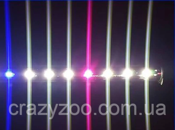 Занурювальний світильник для акваріума Xilong Т4-50Е LED 4.5 Вт біло-синьо-рожевий 42 см | Зображення 2
