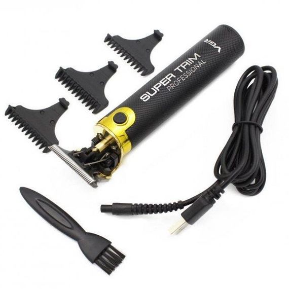 Машинка для стрижки VGR V-082 акумуляторна бездротова професійна + 3 насадки триммер для волосся | Зображення 7