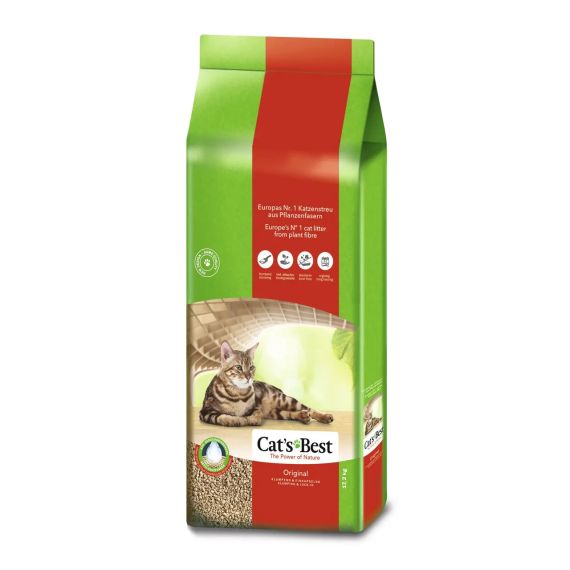 Наповнювач гігієнічний деревний Rettenmaier Cats Best Original для котів 40 л / 17.2 кг