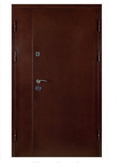 Дверь входная Престиж Медь антик ПВХ дуб темный Медь антик