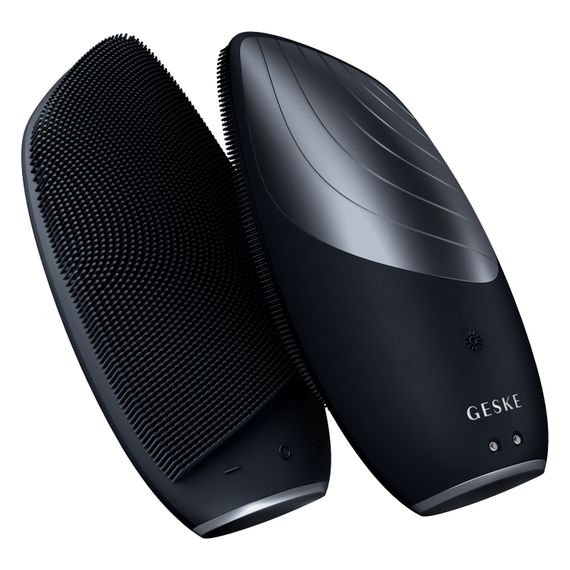 Електронна звукова термо щітка для обличчя GESKE Sonic Thermo Facial Brush 6в1 black | Зображення 5