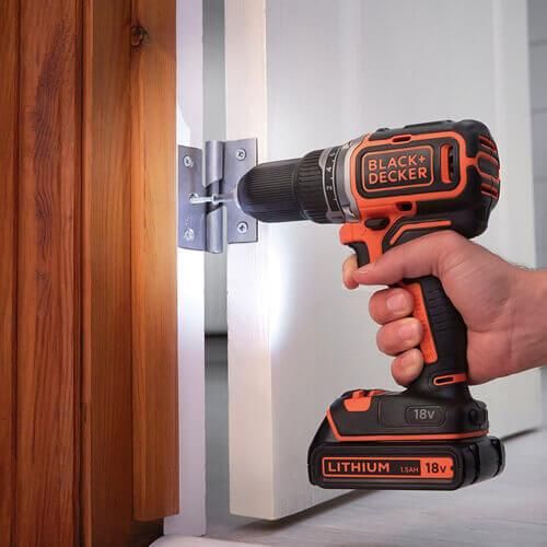 Дрель-шуруповерт аккумуляторная бесщёточная BLACK+DECKER BL186KB | Зображення 9