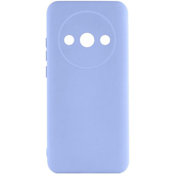 Чохол TPU GETMAN Liquid Silk Full Camera для Xiaomi Redmi A3 Бузковий / Light purple