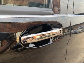 Накладки на ручки (4 шт., нерж.) З чіпом, Carmos - Турецька сталь для Mercedes Vito / V W447 2014-2024 рр