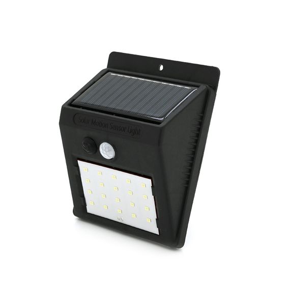 Вуличний ліхтар з сонячною панеллю 20 SMD LED, датчик руху, датчик освітленості