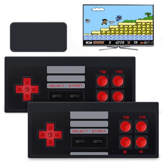 Ігрова приставка Денді 8Bit на 620 ігор, з 2 бездротовими джойстиками, Game 620 / Дитяча ретро консоль для телевізора