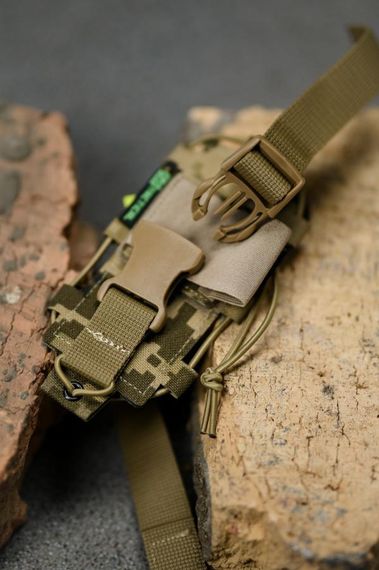 Підсумок для рації піксель тактичний чохол для радіостанції військовий тримач рації підсумок на систему MOLLE | Зображення 3