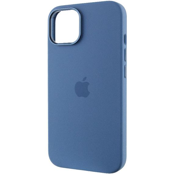 Чохол Silicone Case Metal Buttons (AA) для Apple iPhone 12 Pro Max (6.7") Силікон, Синій/Blue Jay | Зображення 2