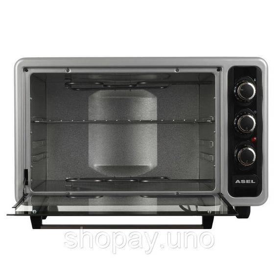 Духовка духовой шкаф ASEL AF-40-23 1300 Вт 40 л, Электрическая машина для выпечки DP-80 | Зображення 5