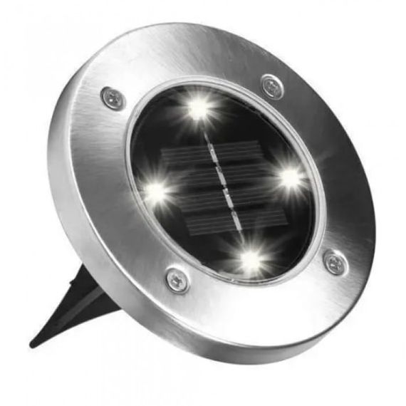 Комплект садових світильників на сонячній батареї Solar Disk Lights, 4 шт ∙ Вуличні ліхтарі з датчиком світла | Зображення 3