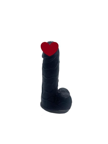 Крафтовое мыло-член с присоской Чистий Кайф Black size S натуральное Sex Aura