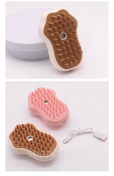 Парова щітка Cat's Paw Pet Spa для вичісування шерсті з розпилювачем · USB зарядка | Зображення 3