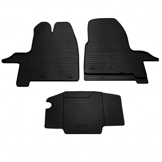 Гумові килимки (3 шт, Stingray Premium) для Ford Custom 2013-2024 рр