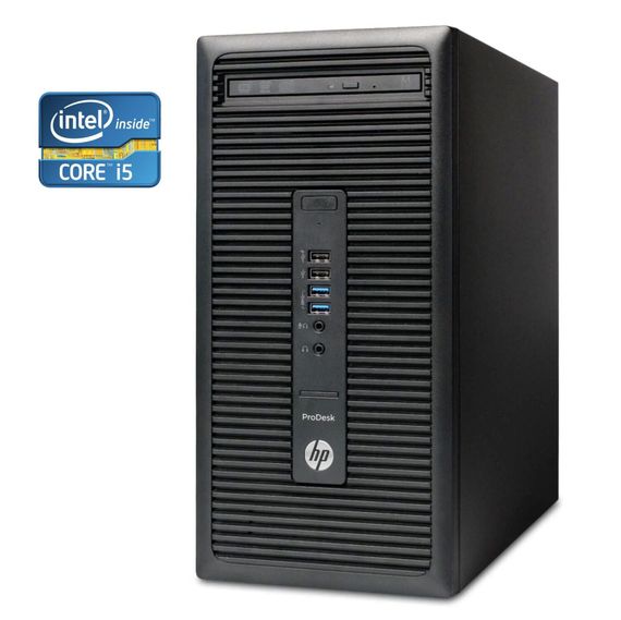 ПК HP ProDesk 600 G2 Tower / Intel Core i5-6500 (4 ядра по 3.2 - 3.6 GHz) / 8 GB DDR4 / 320 GB HDD / Intel HD Graphics 530 / DVD-RW б/у