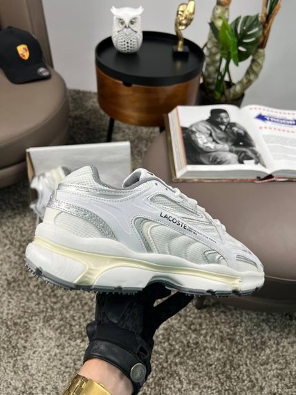 Чоловічі кросівки Lacoste L003 2K24 PRM White Silver Beige  (текстиль) A4391 42 26,5 | Зображення 5