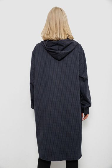 Кардиган женский в клетку, цвет синий, 257R233-1 | Зображення 3