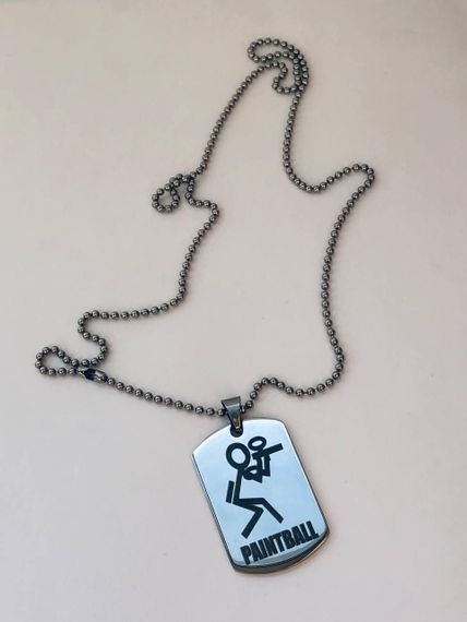 Сувенирный жетон Primo Dog Tag Paintball - Silver | Зображення 3