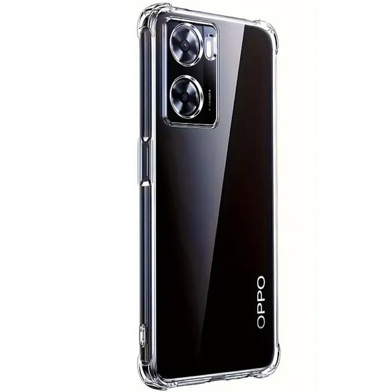 TPU чохол GETMAN Ease logo посилені кути Full Camera для Oppo A57s / A57 4G / A77s Безбарвний (прозорий) | Зображення 3