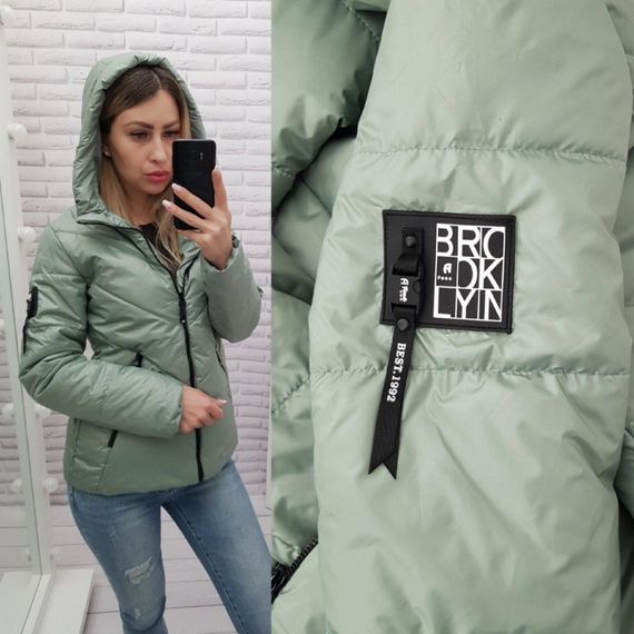 Жіноча демісезонна куртка, арт. 1008, шавлія | Зображення 5