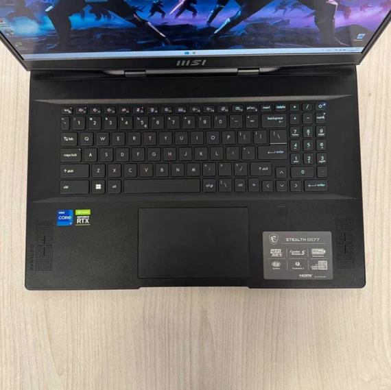 Ноутбук MSI Stealth GS77 17.3" 144Hz i7 12700H 16GB SSD 1TB RTX 3060 Б/В | Зображення 6