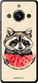 Чохол на Realme 11 Pro Єнотик з кавуном "4605b-3077-2448"