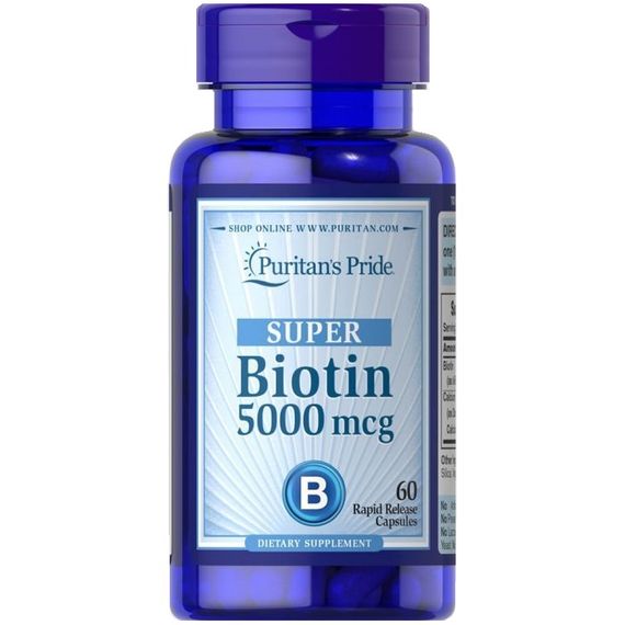 Біотин Puritan's Pride Biotin 5000 mcg 60 Caps