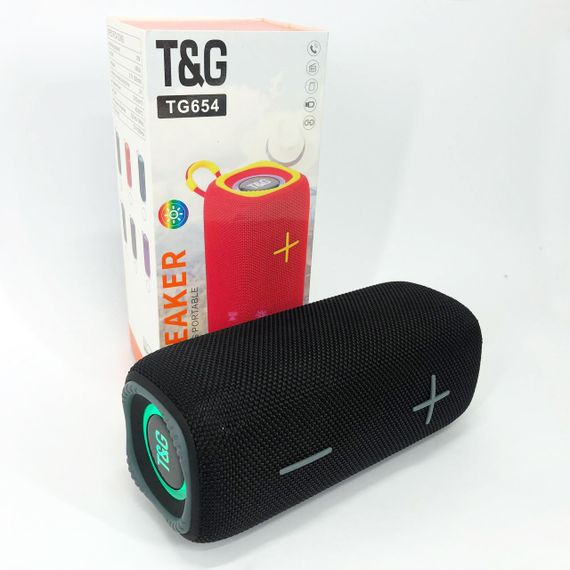 Портативна Bluetooth колонка TG654 8W з підсвічуванням. RF-929 Колір: чорний | Зображення 9