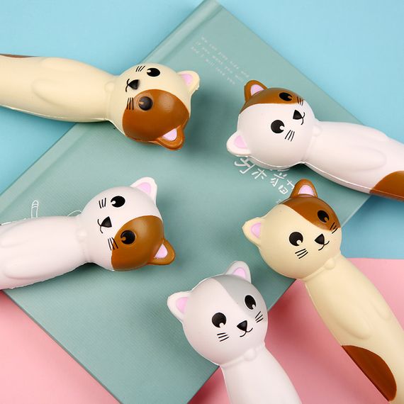 Набір ручок масляних 0.7 мм BP5024 Squishy Cat (3шт) | Зображення 6