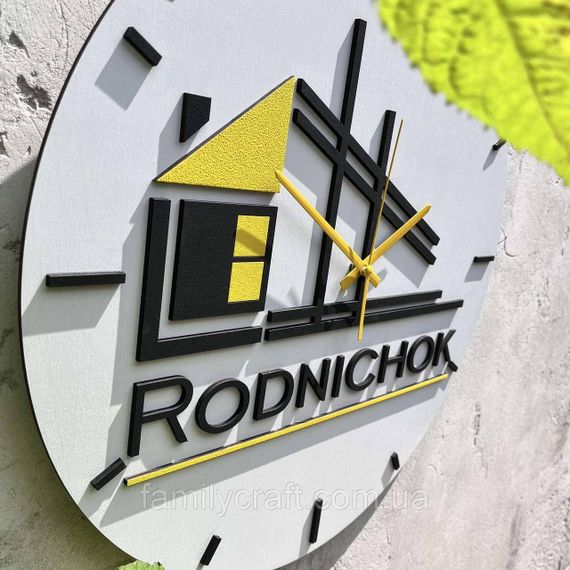Настенные часы с логотипом компании, корпоративный подарок, брендированные часы из дерева, 50 см | Зображення 6