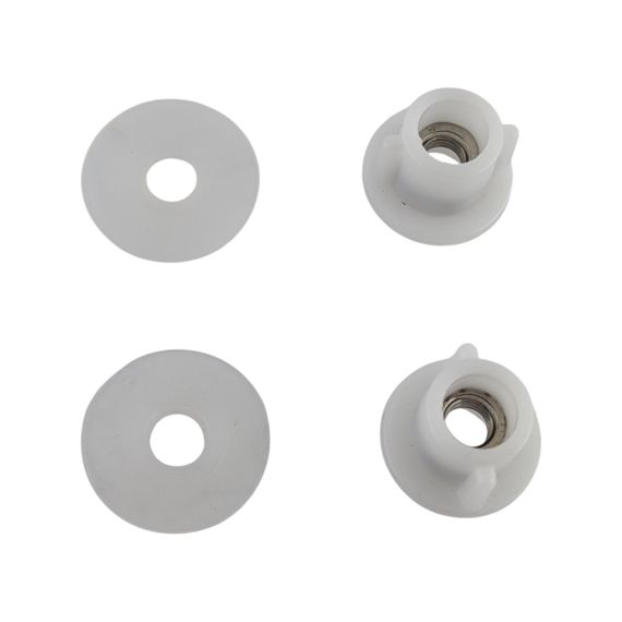 Крепление для крышки унитаза нержавеющее (2 крючка, 2 шайбы, 2 гайки) | Зображення 2