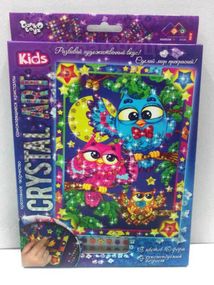 Набір творчої творчості "CRYSTAL ART KIDS" CArt-01 Danko Toys Совенята Вид 9