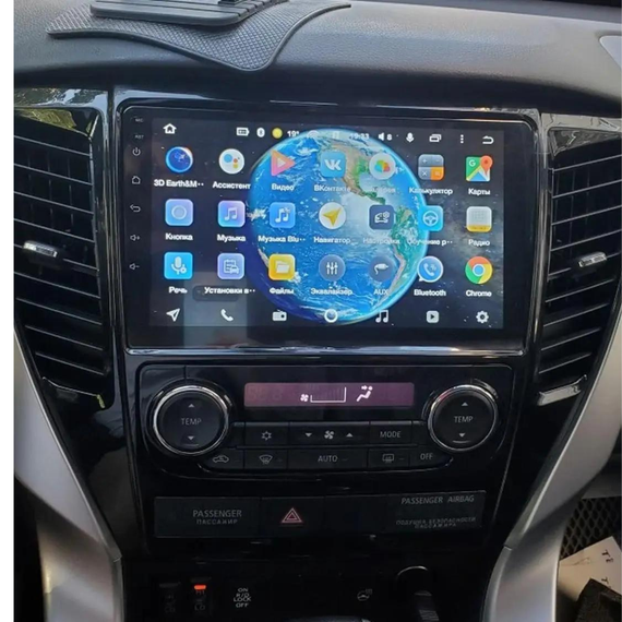Штатная автомагнитола Mitsubishi Pajero 2016-2018 (9") +CAN Android 10.1 (4/32) черная (MER-14121_5463) | Зображення 3