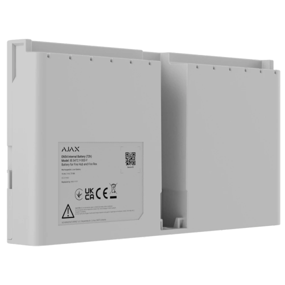 Ajax EN54 Internal Battery (72h) white для Fire Hub і Fire Rex Акумулятор - Аксесуари охоронні | Зображення 1