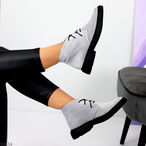 Іміджеві сірі черевики дезерти натуральна замша | Зображення 7