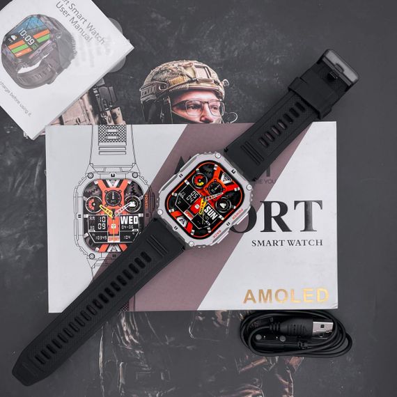 Розумний годинник Modfit Navi Compass Silver-Black | Зображення 5