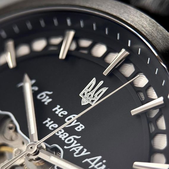 Годинник наручний Awarder 043-1 Де би не був All Black Leather Miyota | Зображення 6