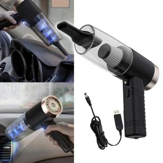 Бездротовий портативний пилосос у машину, Автомобільний пилосос 2 in1 Vacuum cleaner   знижка