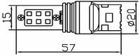Светодиодная автолампа 7443-W21/5W-T20 12W (500Lm) Samsung LED SMD2323 двухконтактная безцокольна | Зображення 1