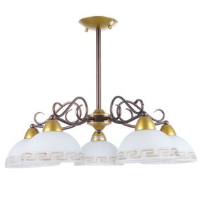 Люстра потолочная кованая E27 60W BR (BKL-429C/5)