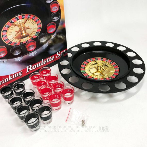 Алкогольна рулетка з чарками ігровий набір "П'яна рулетка" 16 чарок, Гра для розваг на вечірці ED-68 | Зображення 2