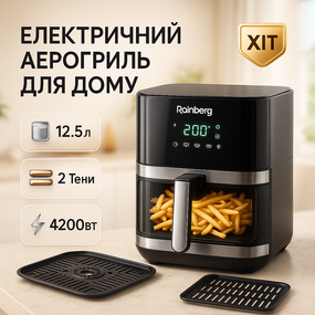 Аерогриль для фрі, Фритюрниця зі знімним піддоном без олії, Фритюрниця для повітряної фритюрниці WO-84